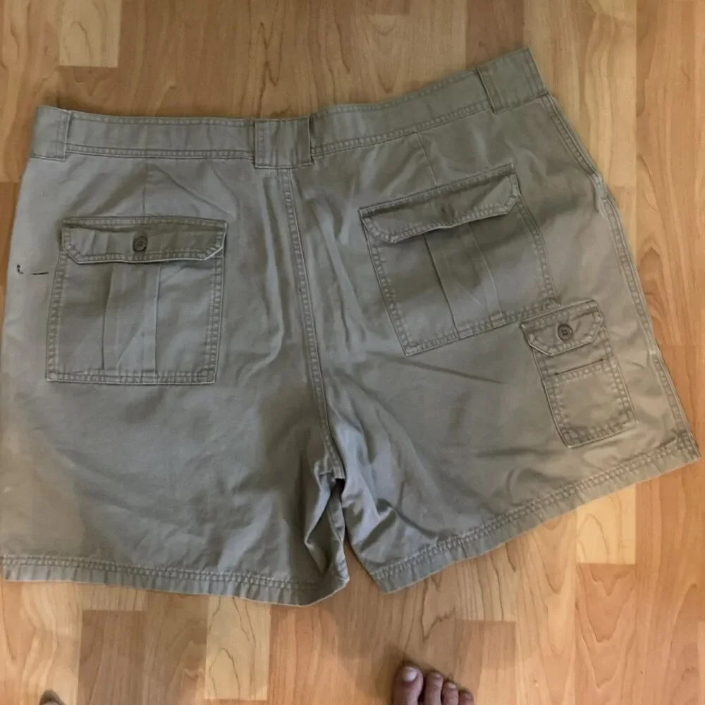Cabelas Mens Cargo Shorts  Size 44 Outdoor Cotton Hiking Fishing Lot Of 2